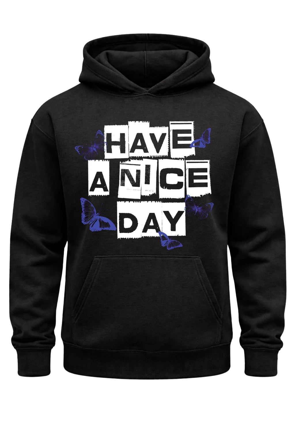 Have A Nice Day Black Hoodie