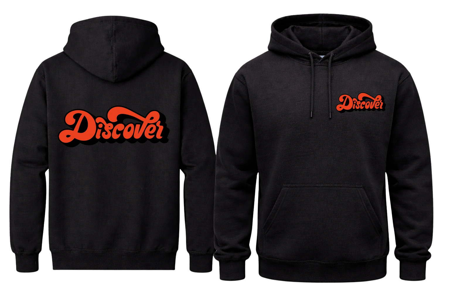 Discover Front And Back Print Hoodie