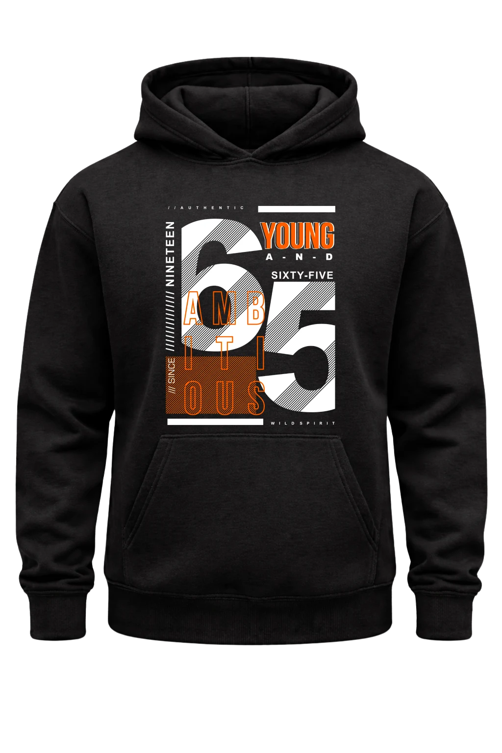 Young Since 1965 Black Hoodie