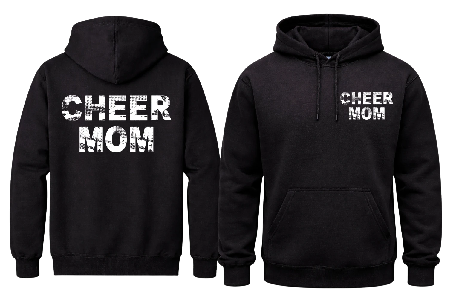 Cheer Mom Front And Back Print Hoodie