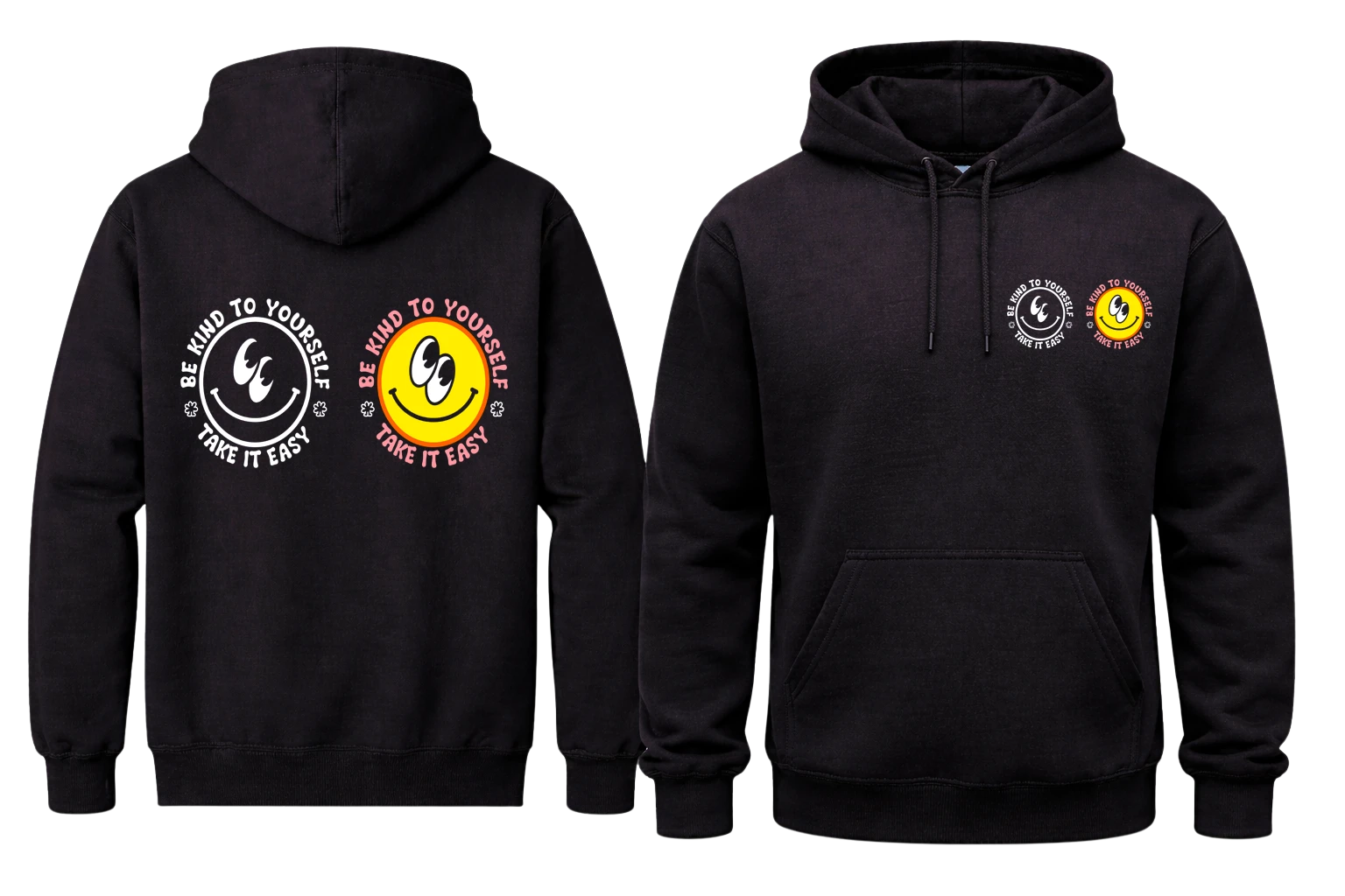 Be Kind To Yourself Front And Back Print Hoodie