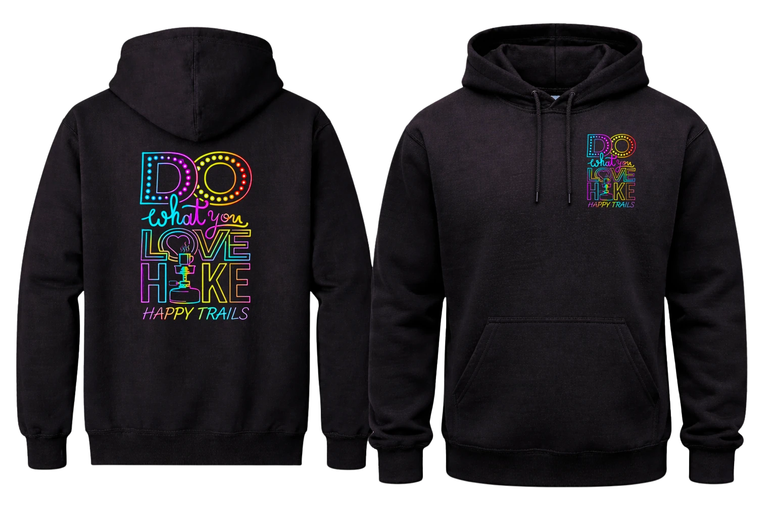 Do What You Love Front And Back Print Hoodie