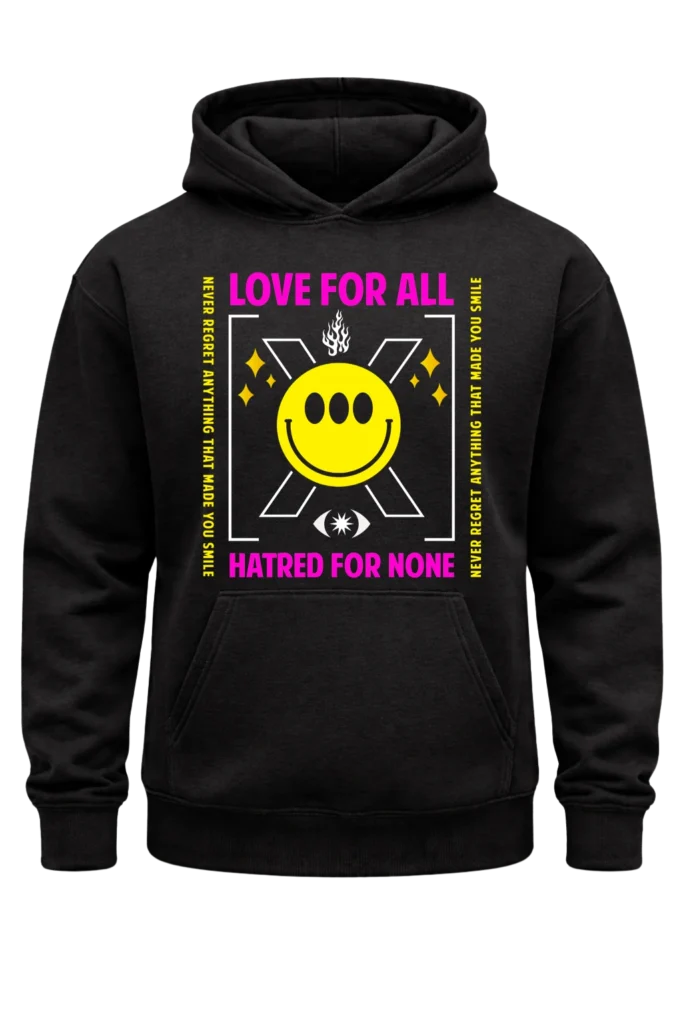 Love For All Black Hoodie