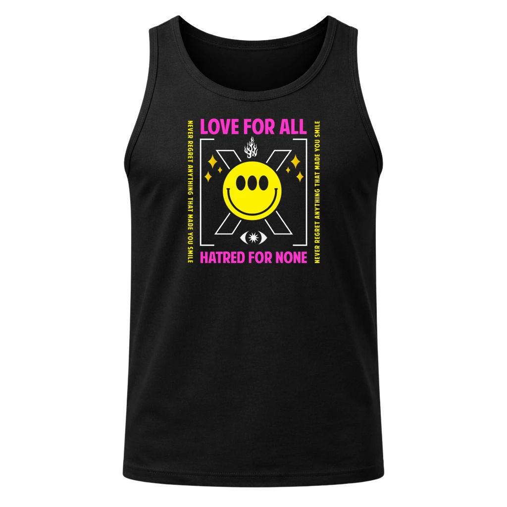 Love For All Black Tank Top
