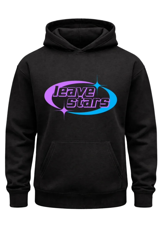 Leave Stars Black Hoodie