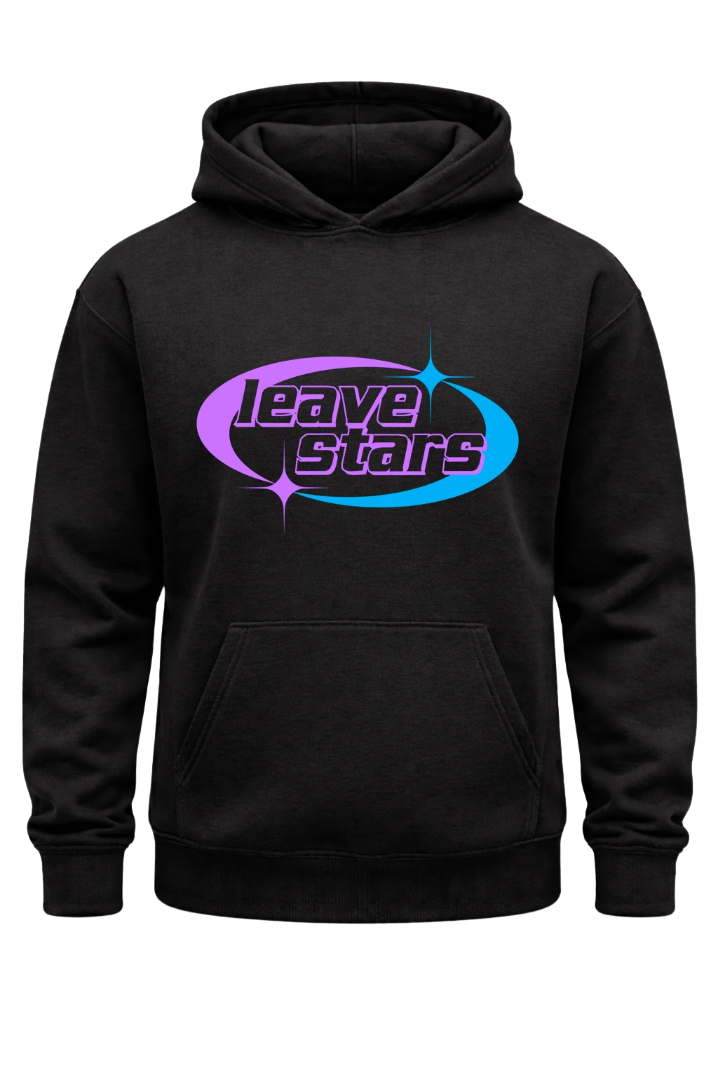 Leave Stars Black Hoodie