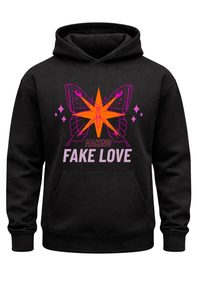 Fake Love Black Hoodie