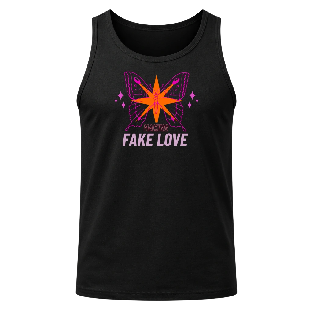 Fake Love Black Tank Top