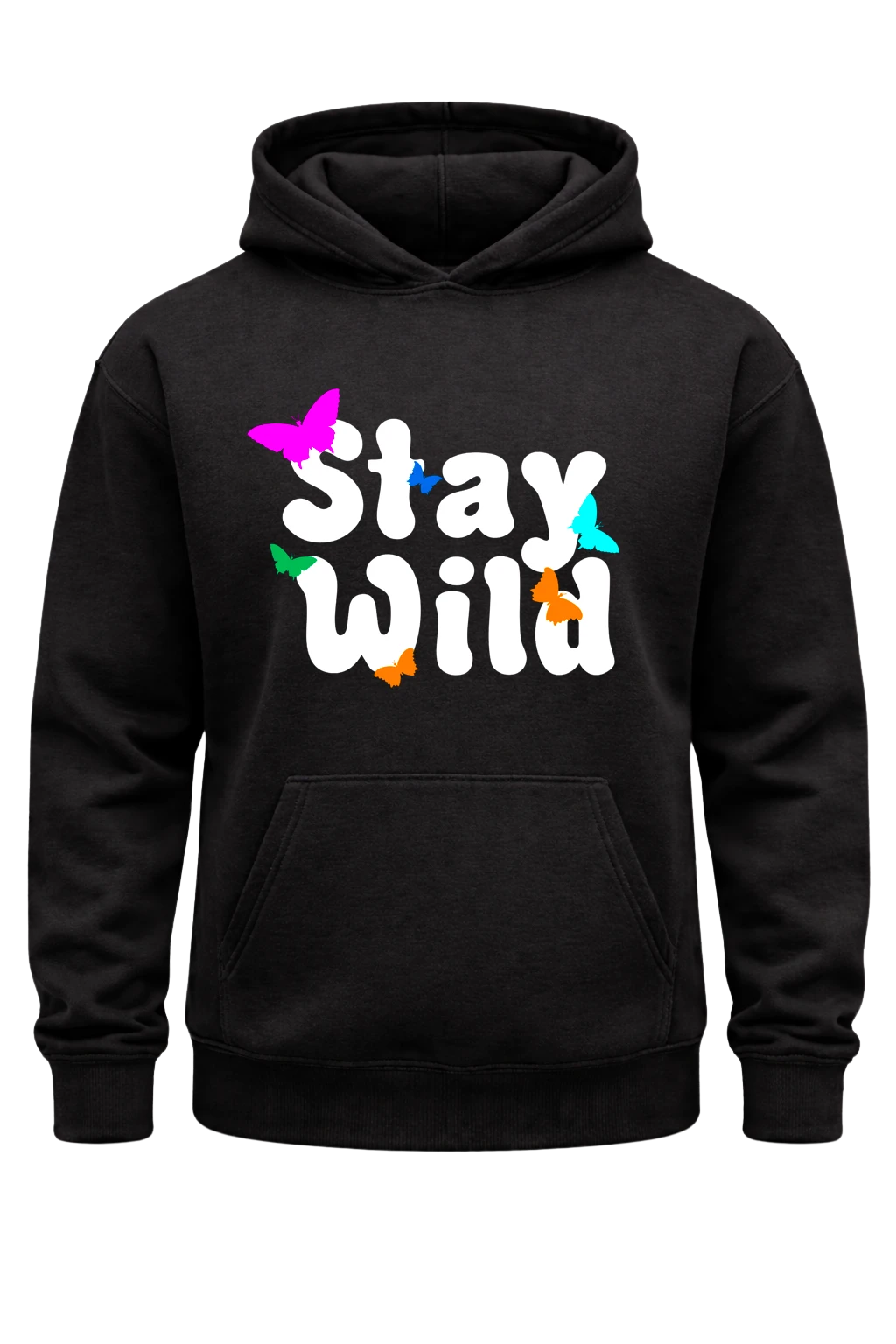 Stay Wild Black Hoodie