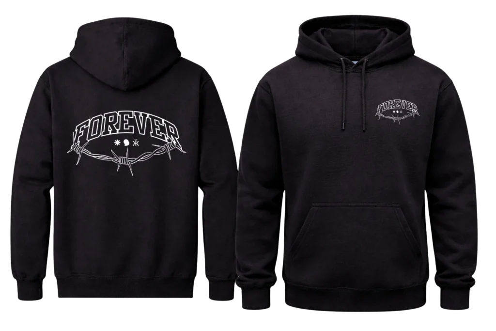Forever Front And Back Print Hoodie