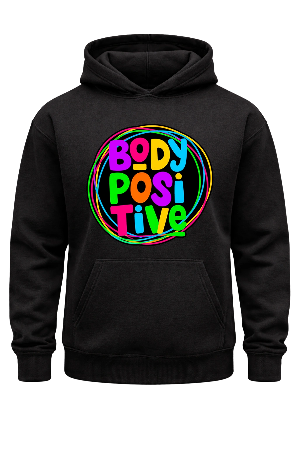 Body Positive Black Hoodie