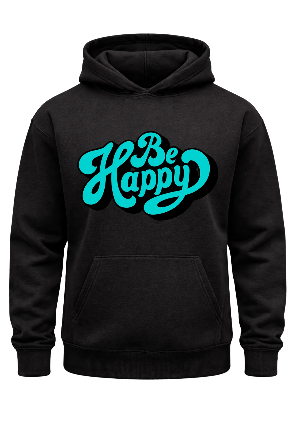 Be Happy Black Hoodie