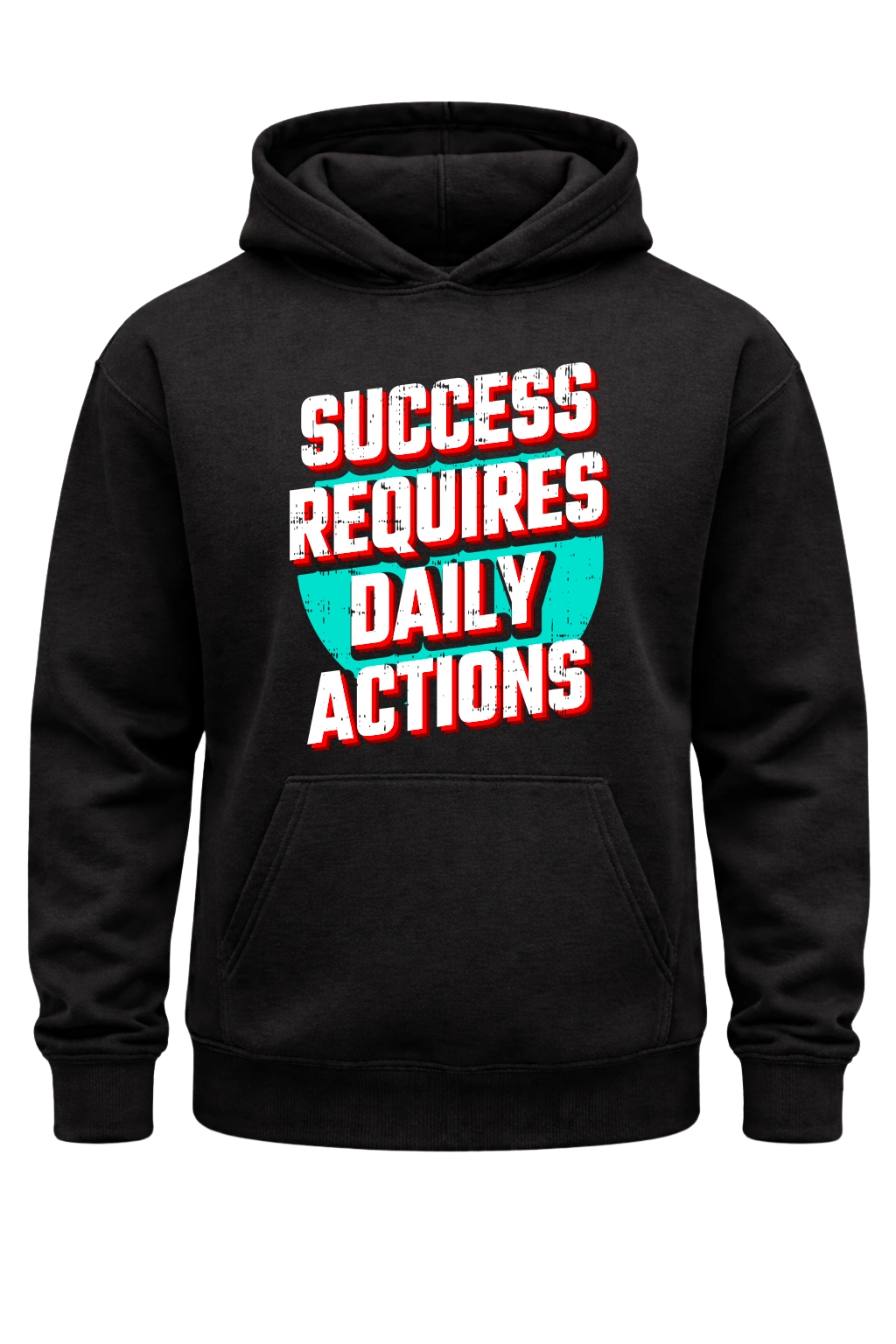 Success Requires Daily Actions Black Hoodie