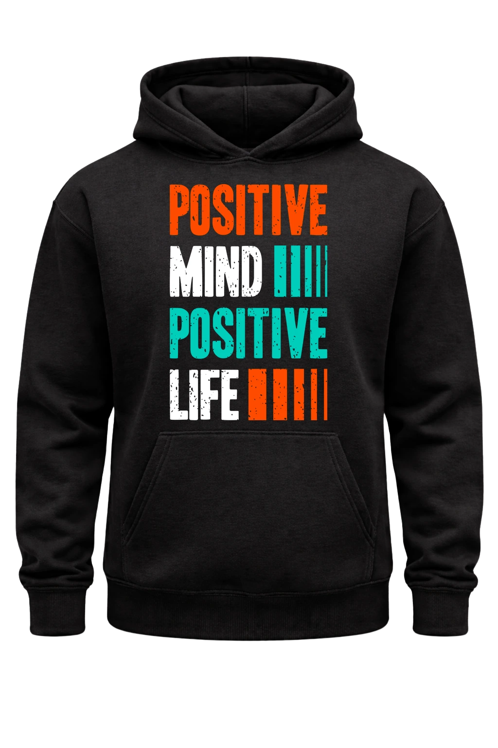 Positive Mind Positive Life Black Hoodie