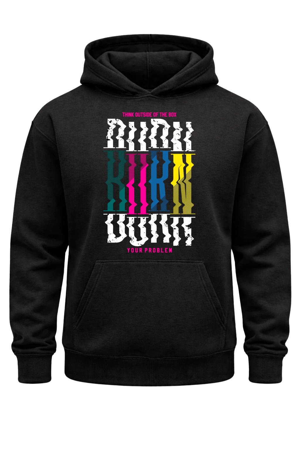 Think Outside The Box Black Hoodie