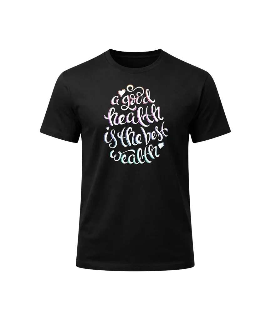 Good Health Black T-Shirt