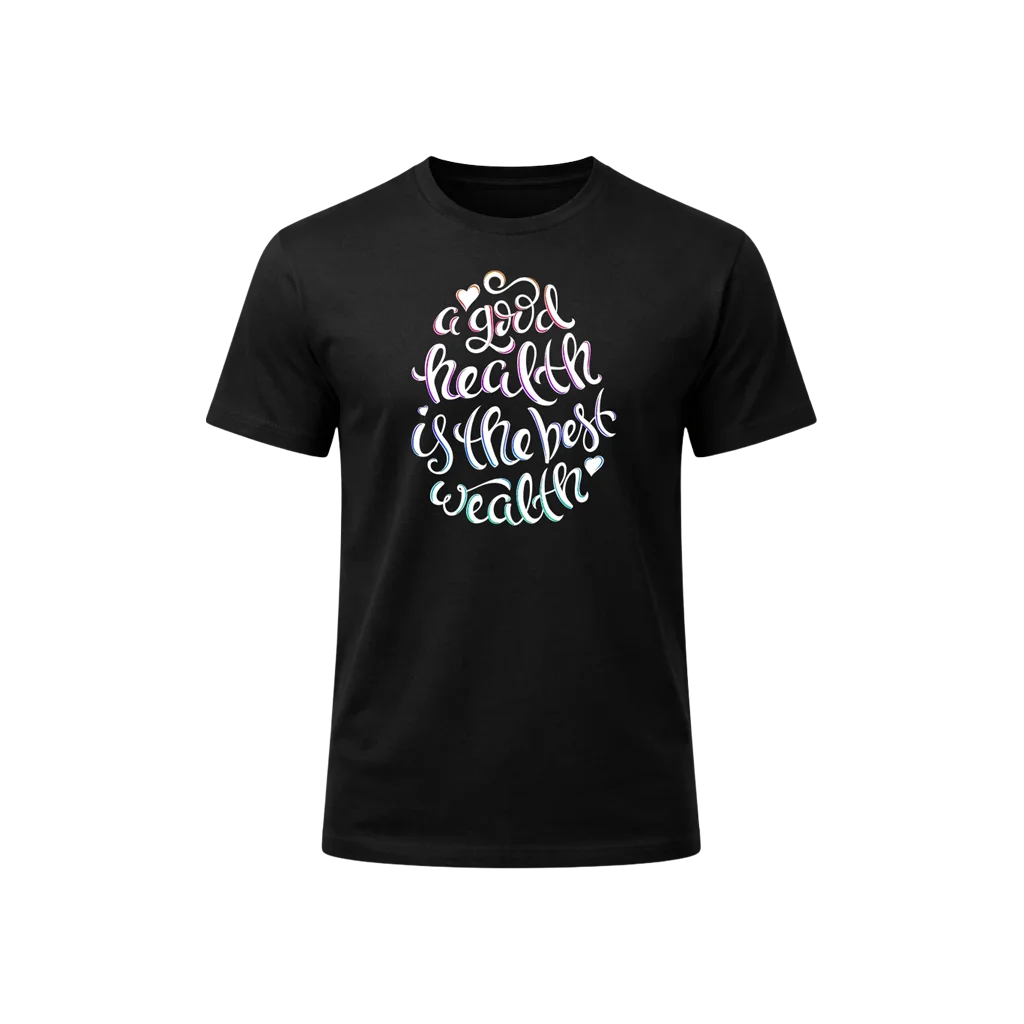 Good Health Black T-Shirt