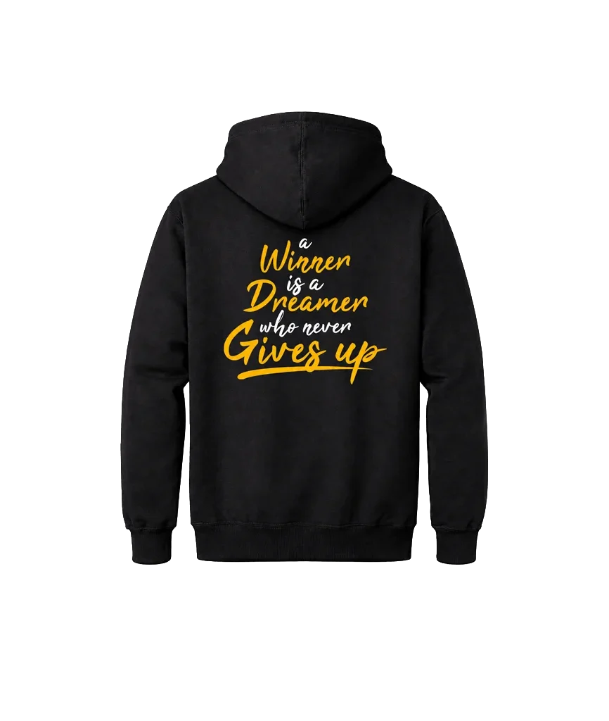 Winner Is A Dreamer Dual-Print Quote Hoodie