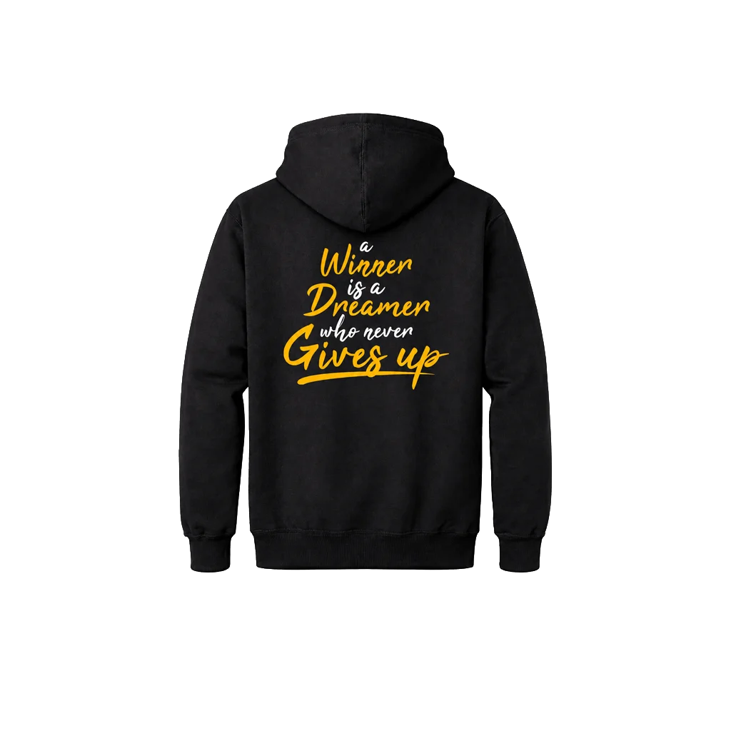 Winner Is A Dreamer Dual-Print Quote Hoodie