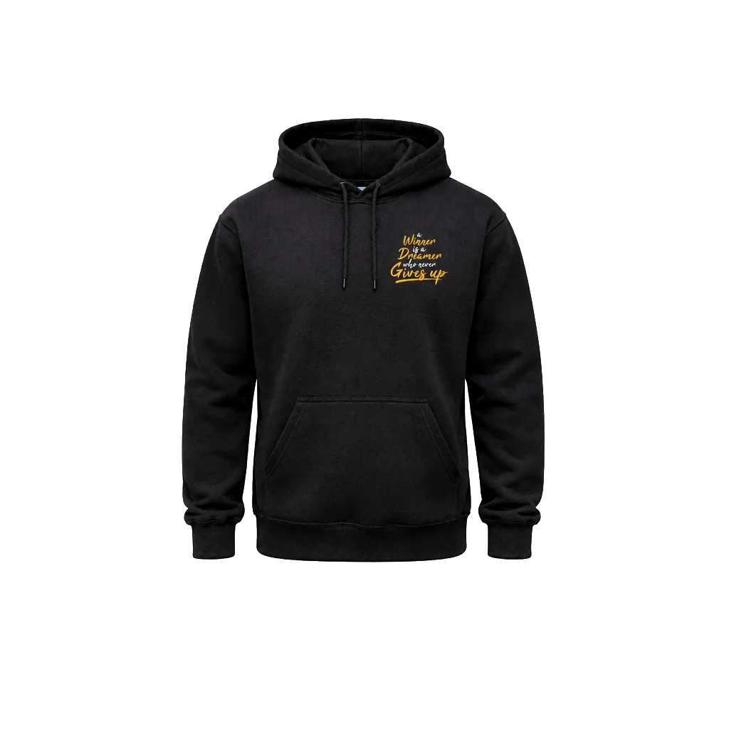 Winner Is A Dreamer Dual-Print Quote Hoodie