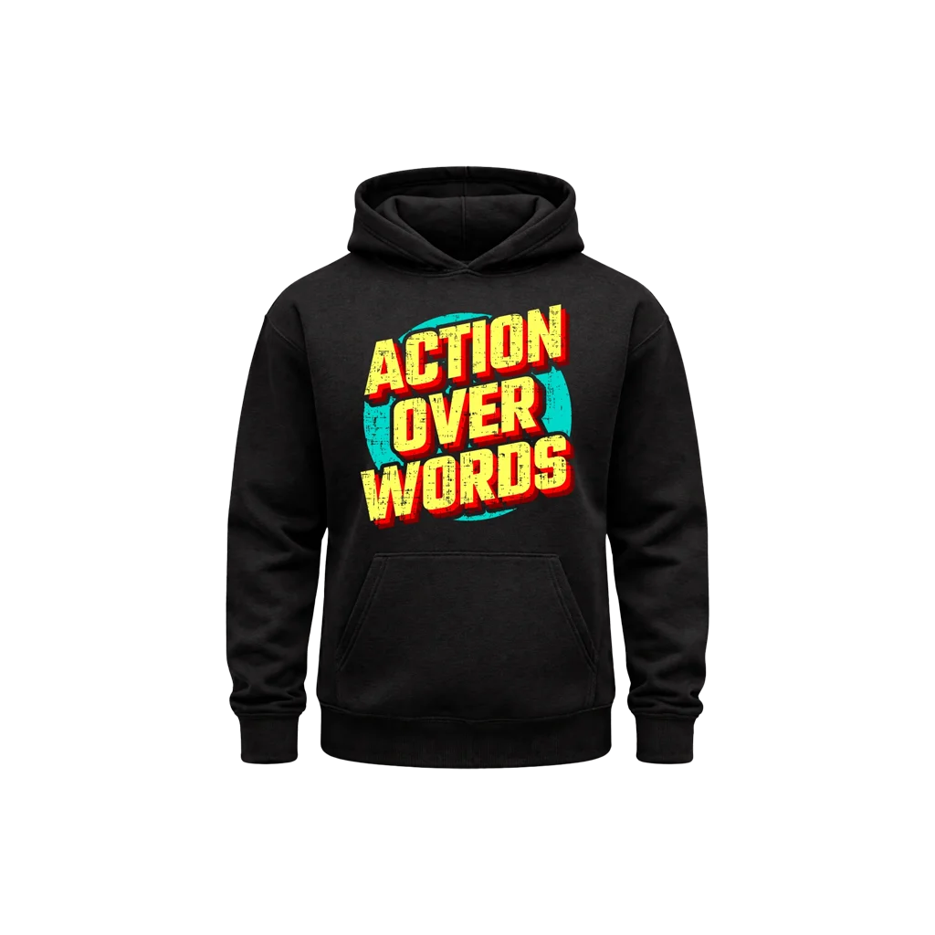 Action Over Words Hoodie