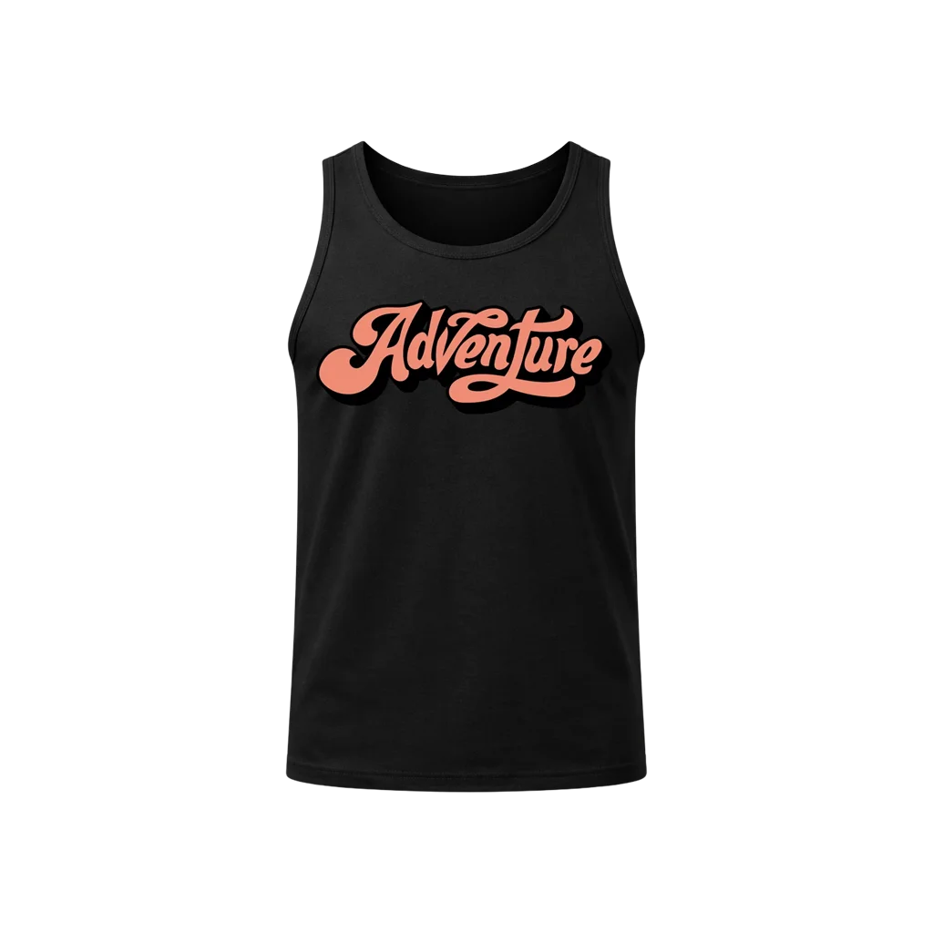 Adventure Black Tank Top