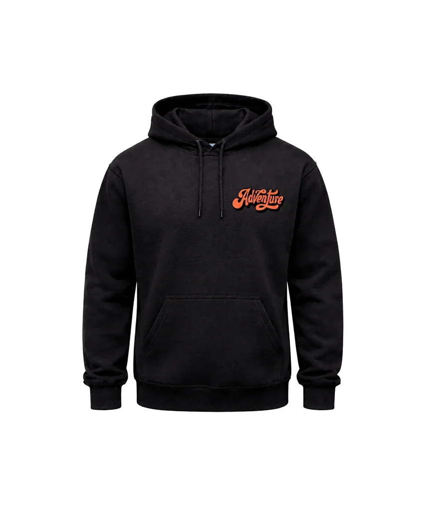 Adventure Front And Back Print Hoodie