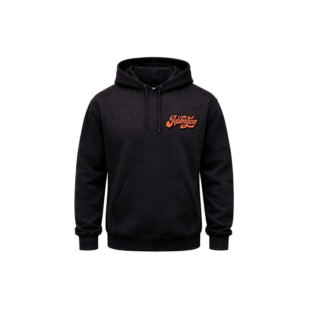 Adventure Front And Back Print Hoodie