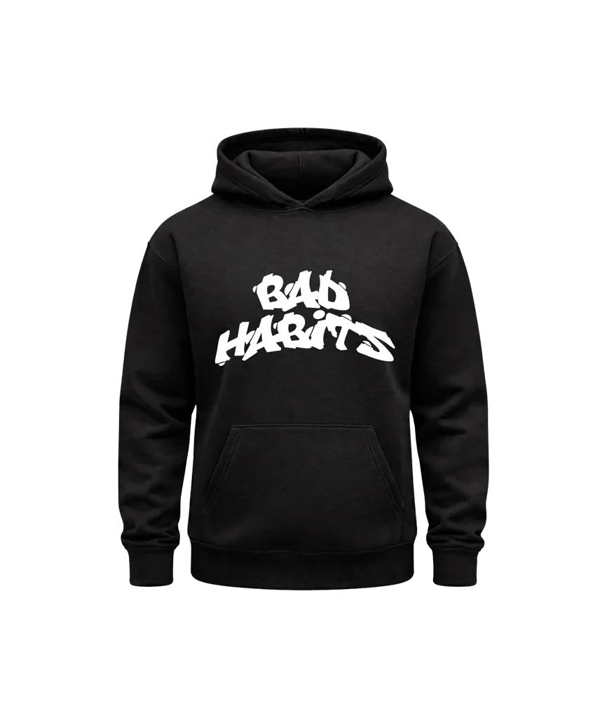Bad Habits Black Hoodie