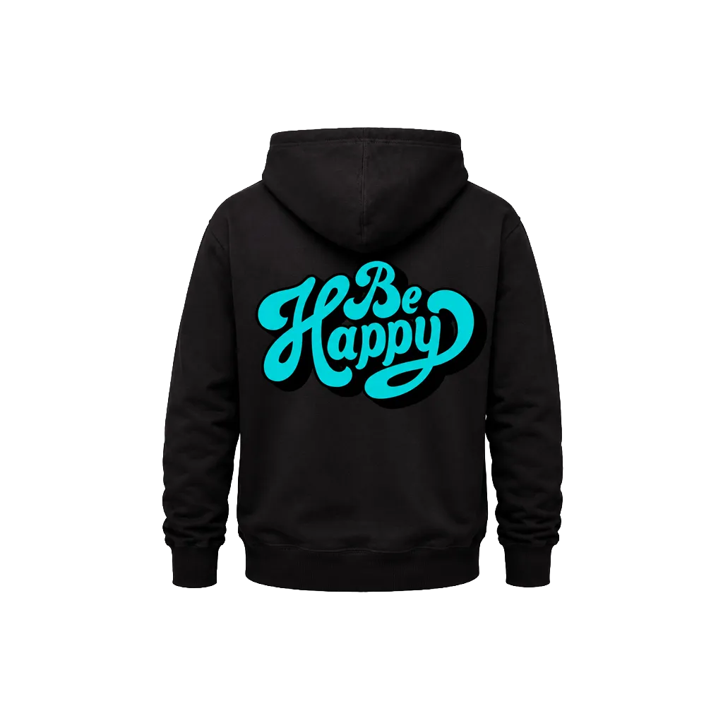 Be Happy Dual-Print Pullover Hoodie
