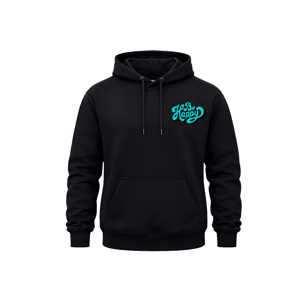 Be Happy Dual-Print Pullover Hoodie