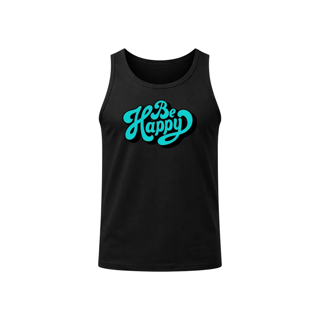 Be Happy Sleeveless Graphic Tank