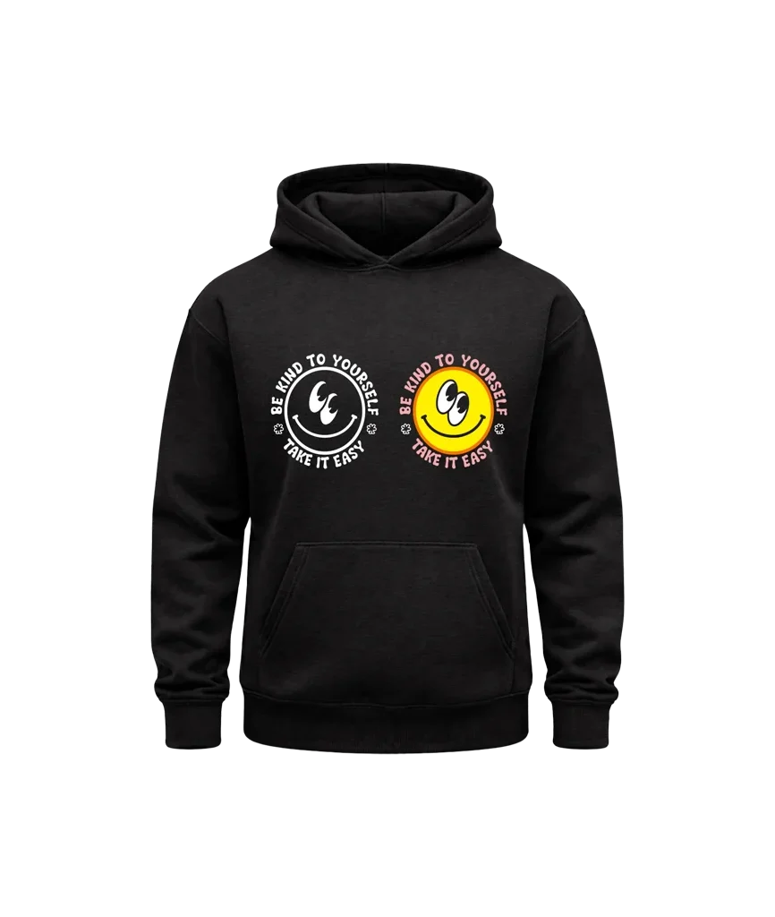 Be Kind To Yourself Black Hoodie