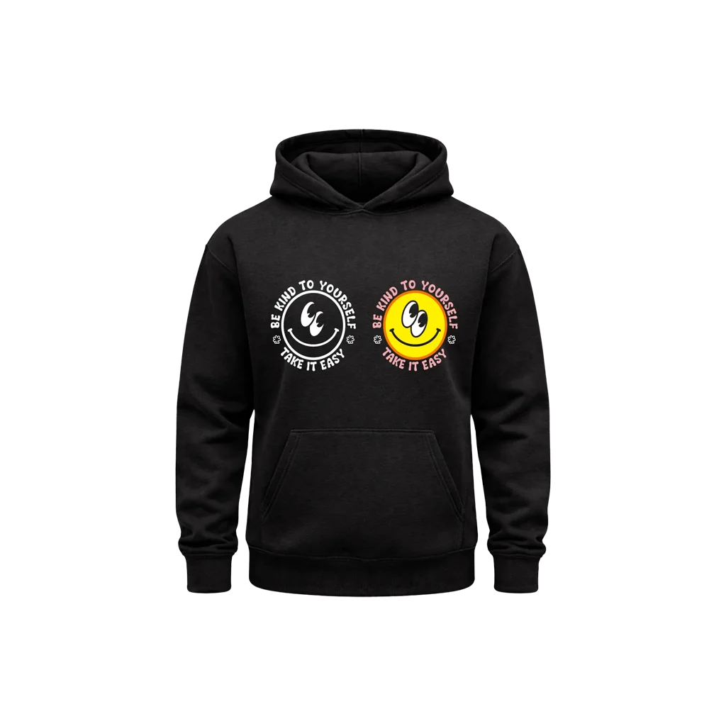 Be Kind To Yourself Black Hoodie