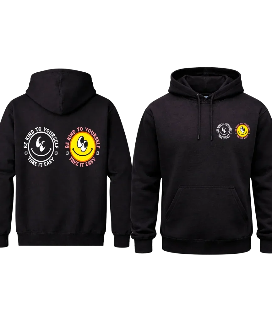 Be Kind To Yourself Front And Back Print Hoodie