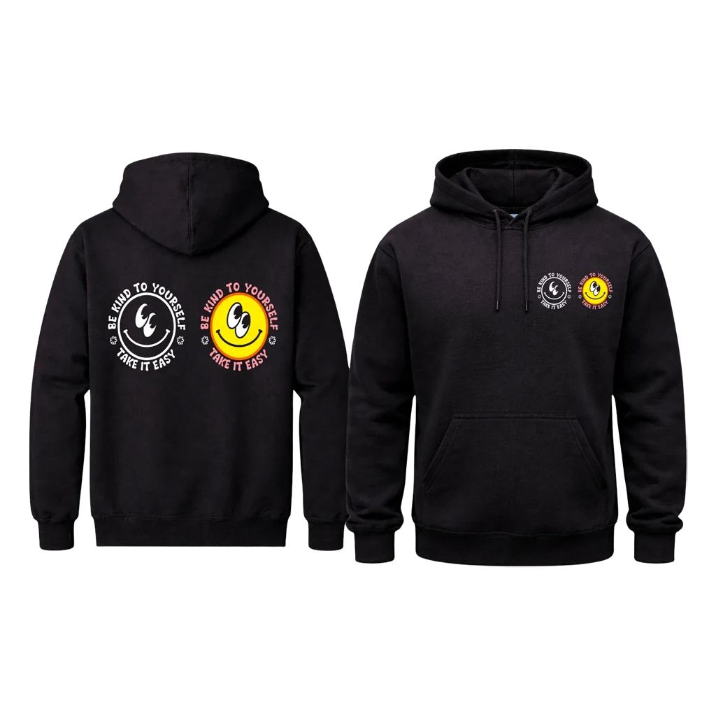 Be Kind To Yourself Front And Back Print Hoodie