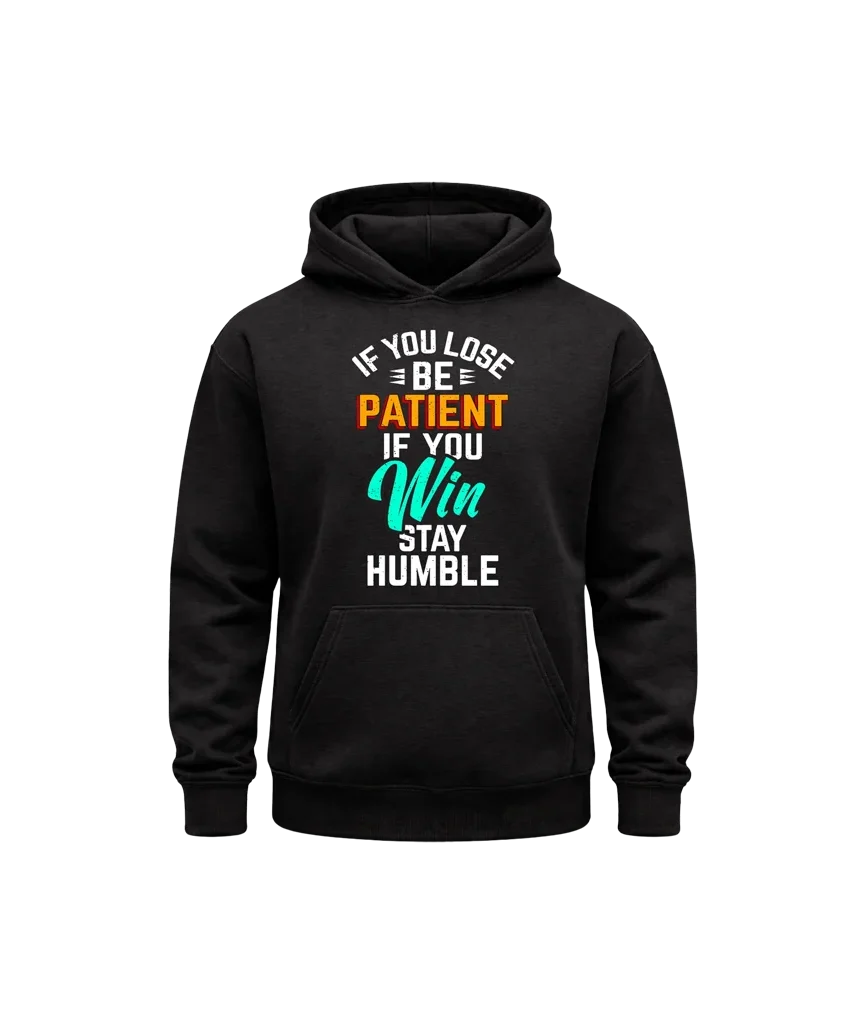 Patient & Humble Black Pullover Hoodie