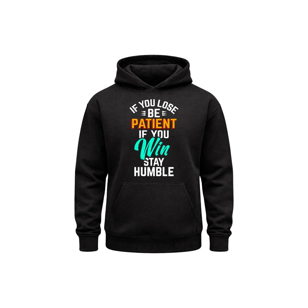 Patient & Humble Black Pullover Hoodie