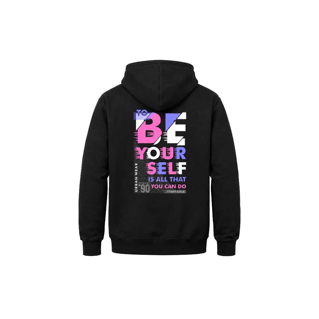 Be Yourself Dual-Print Streetstyle Hoodie