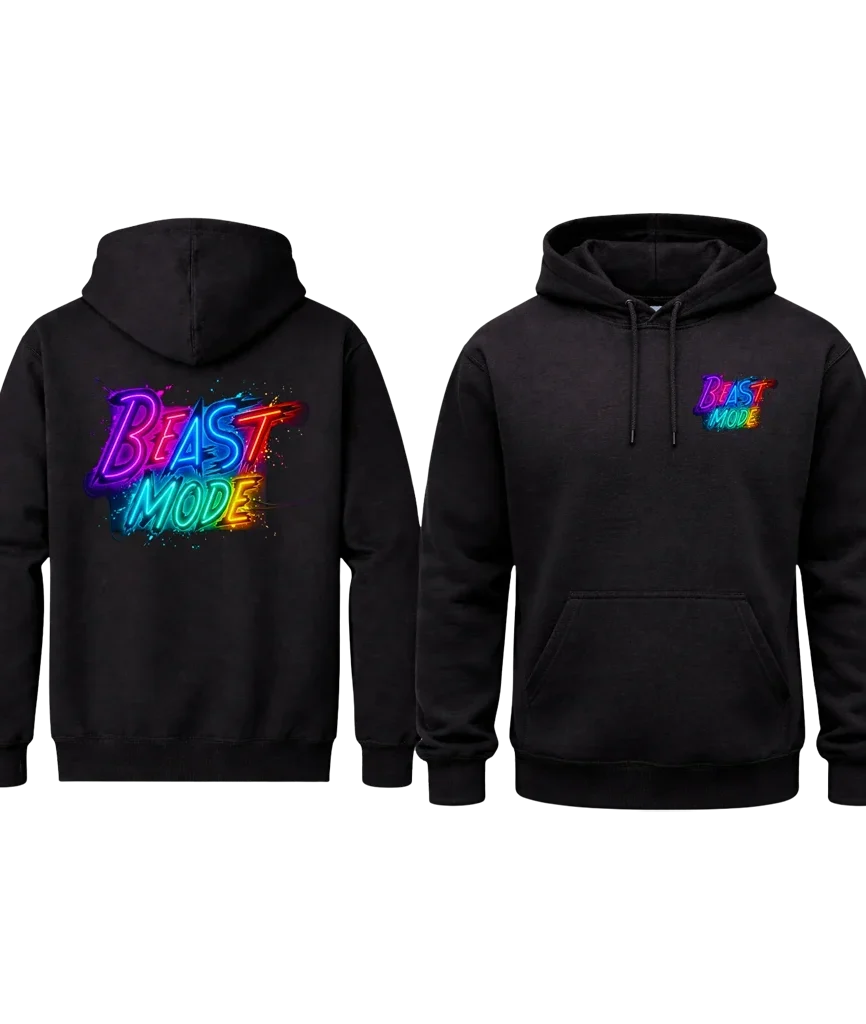 Dual Print Beast Mode Hoodie