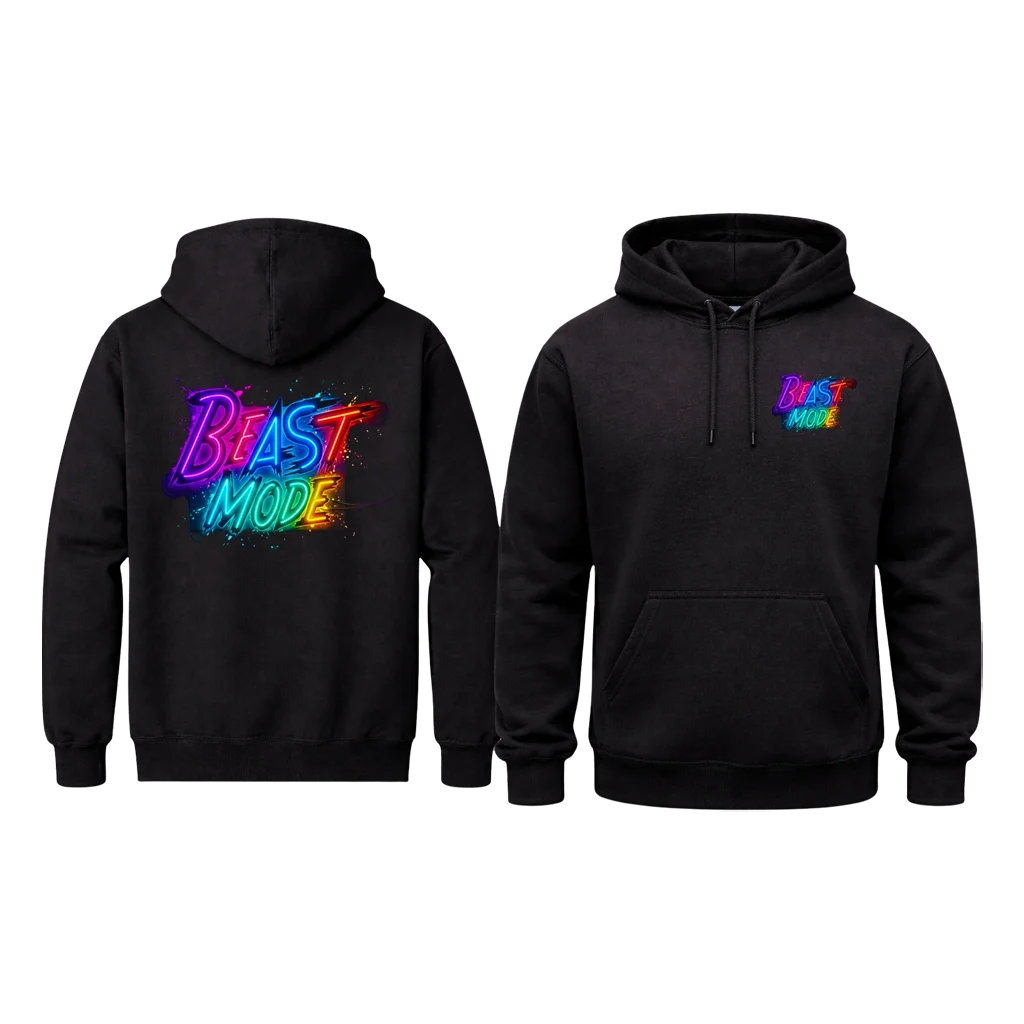 Dual Print Beast Mode Hoodie
