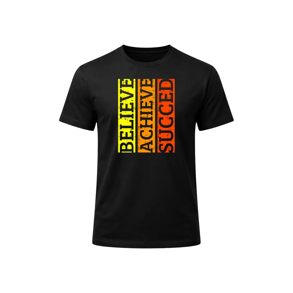 Believe Achieve Succeed Graphic T-Shirt