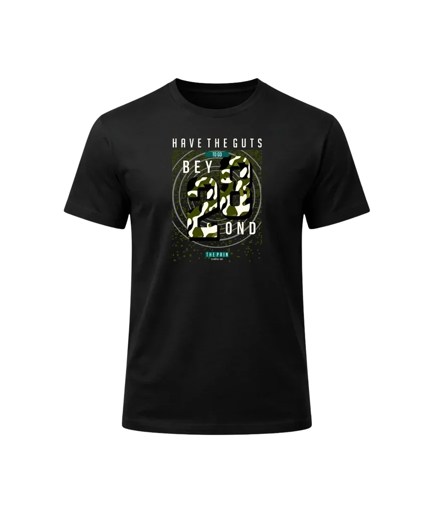 Camo 28 Number Graphic Shirt