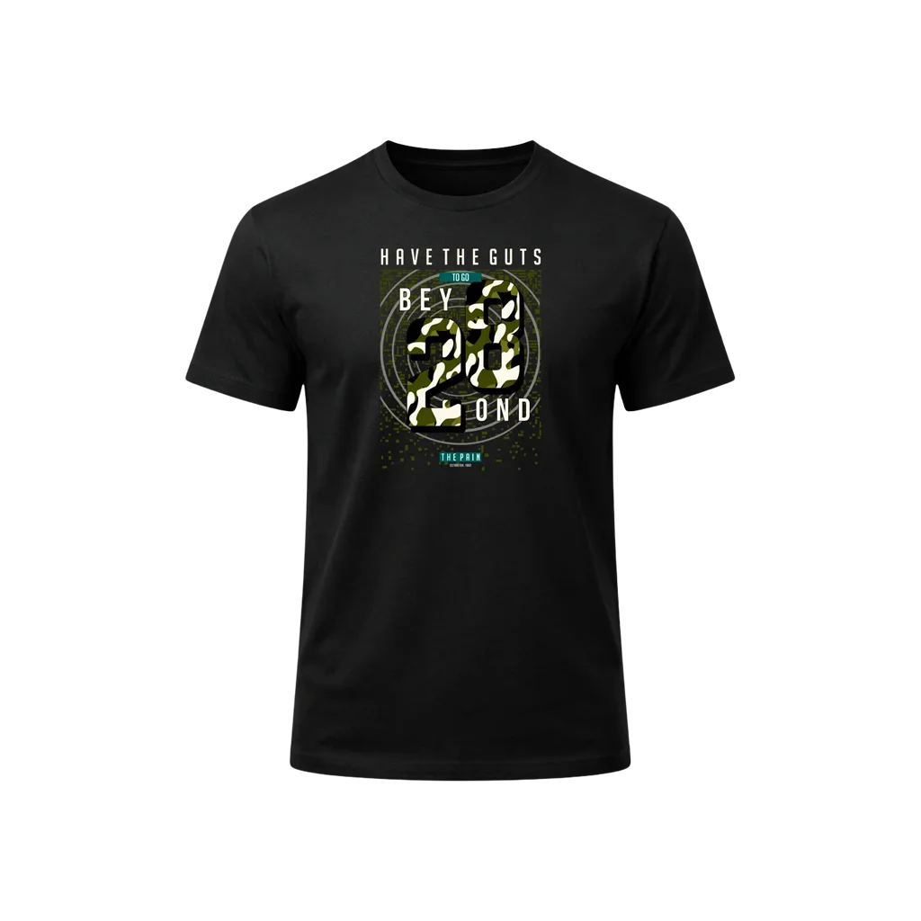 Camo 28 Number Graphic Shirt