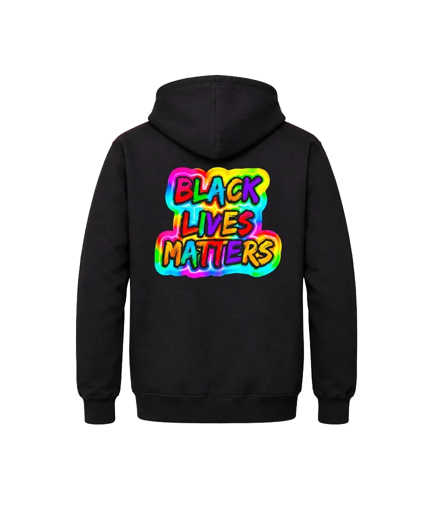 Black Lives Matter Front And Back Print Hoodie