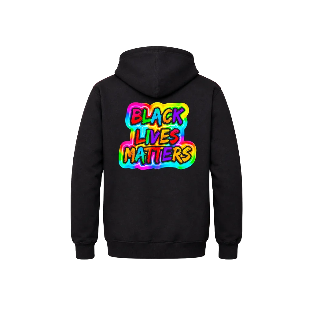 Black Lives Matter Front And Back Print Hoodie