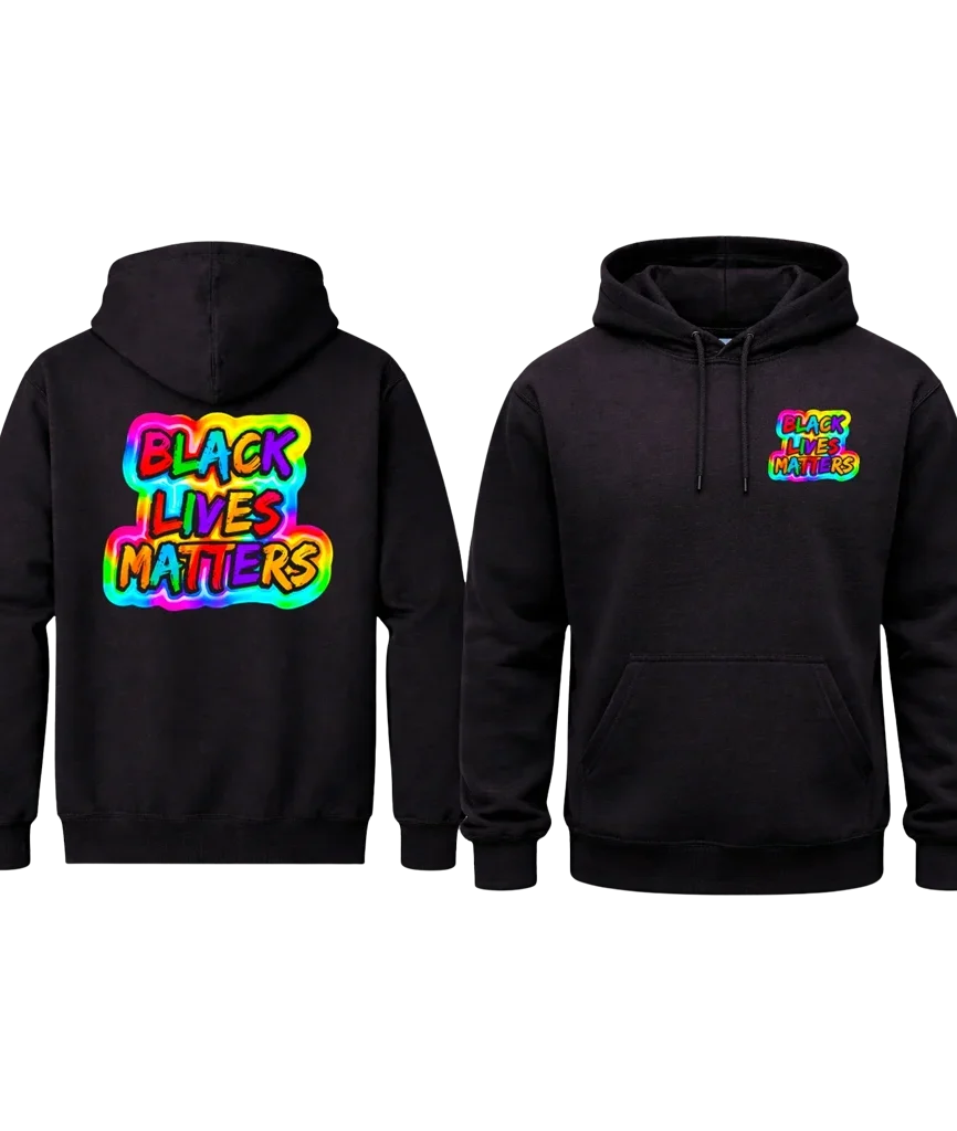 Black Lives Matter Front And Back Print Hoodie