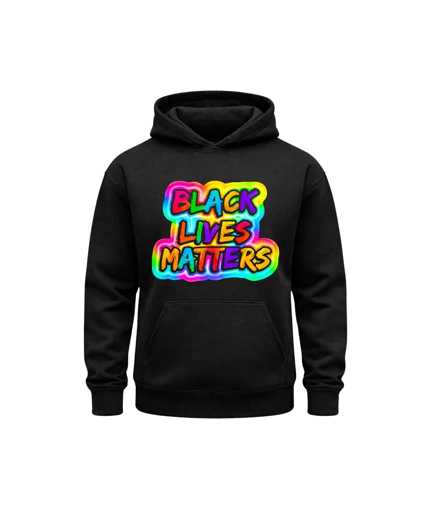 BLM Rainbow Glow Hoodie