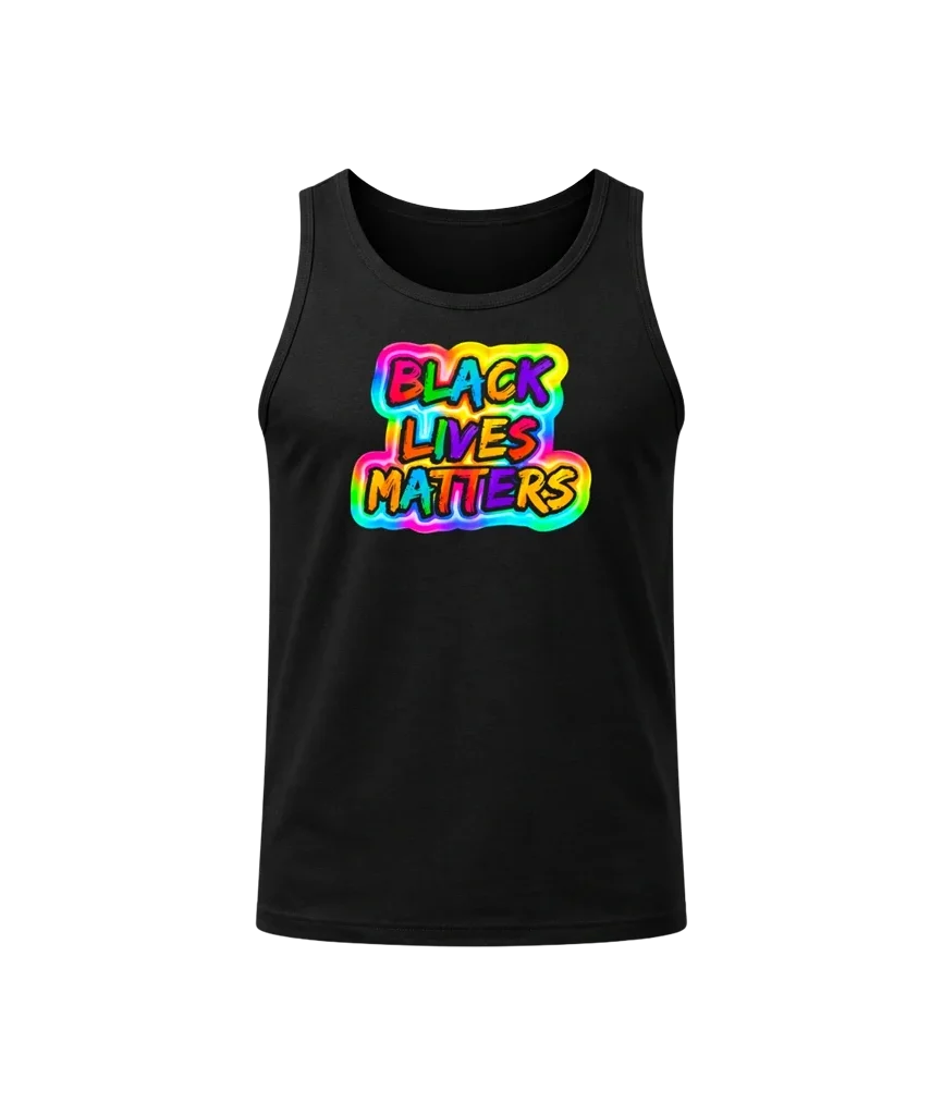 BLM Rainbow Bubble Tank Top