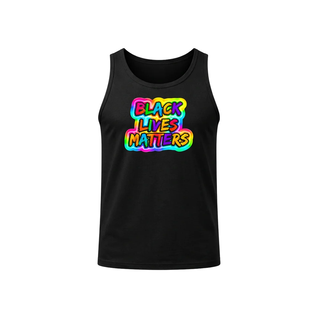 BLM Rainbow Bubble Tank Top